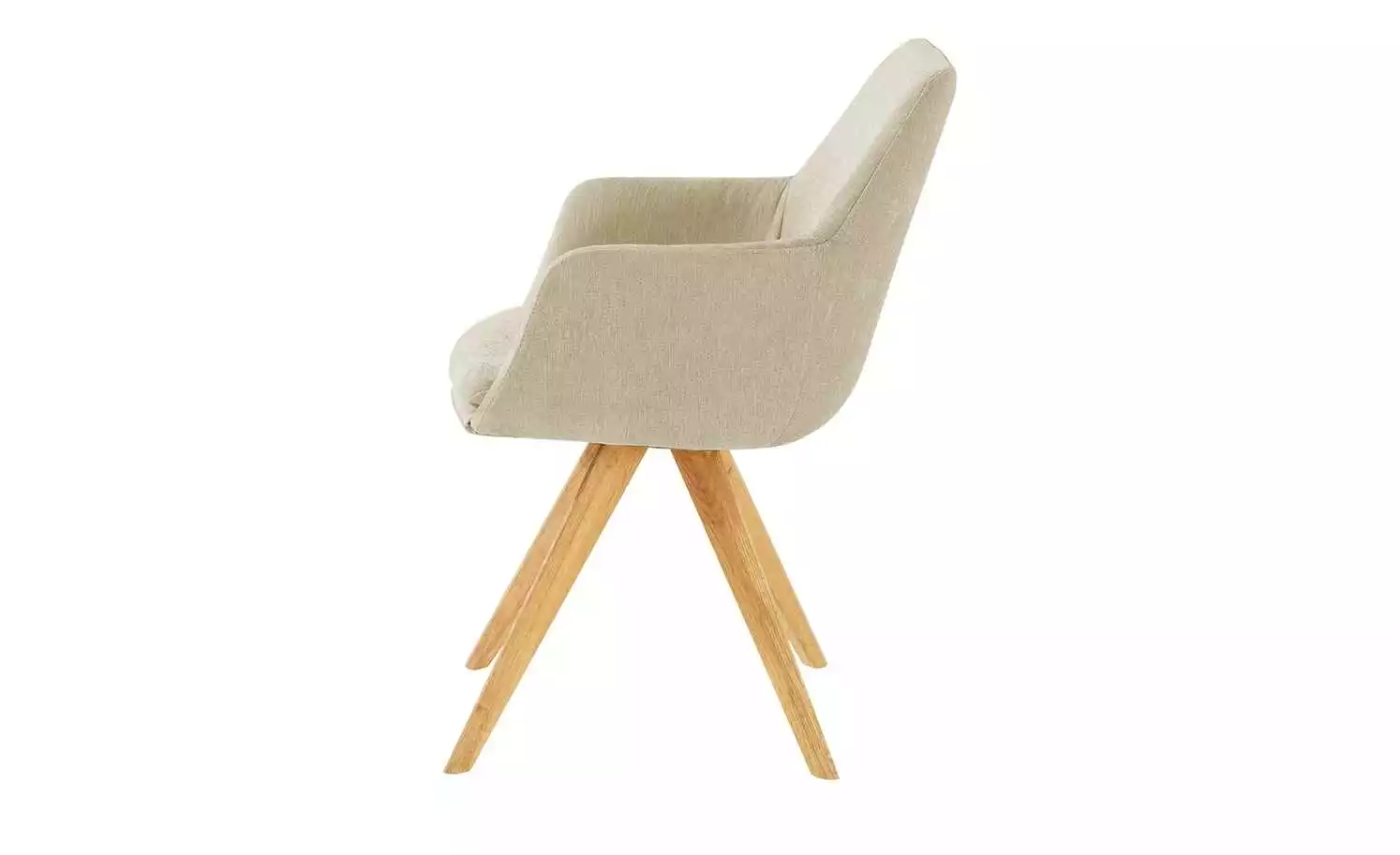 Woodford Polsterstuhl mit Armlehne Helsinki | Creme Ja Eiche 9 Woodford Polsterstuhl mit Armlehne Helsinki | Creme Ja Eiche – Bild 7