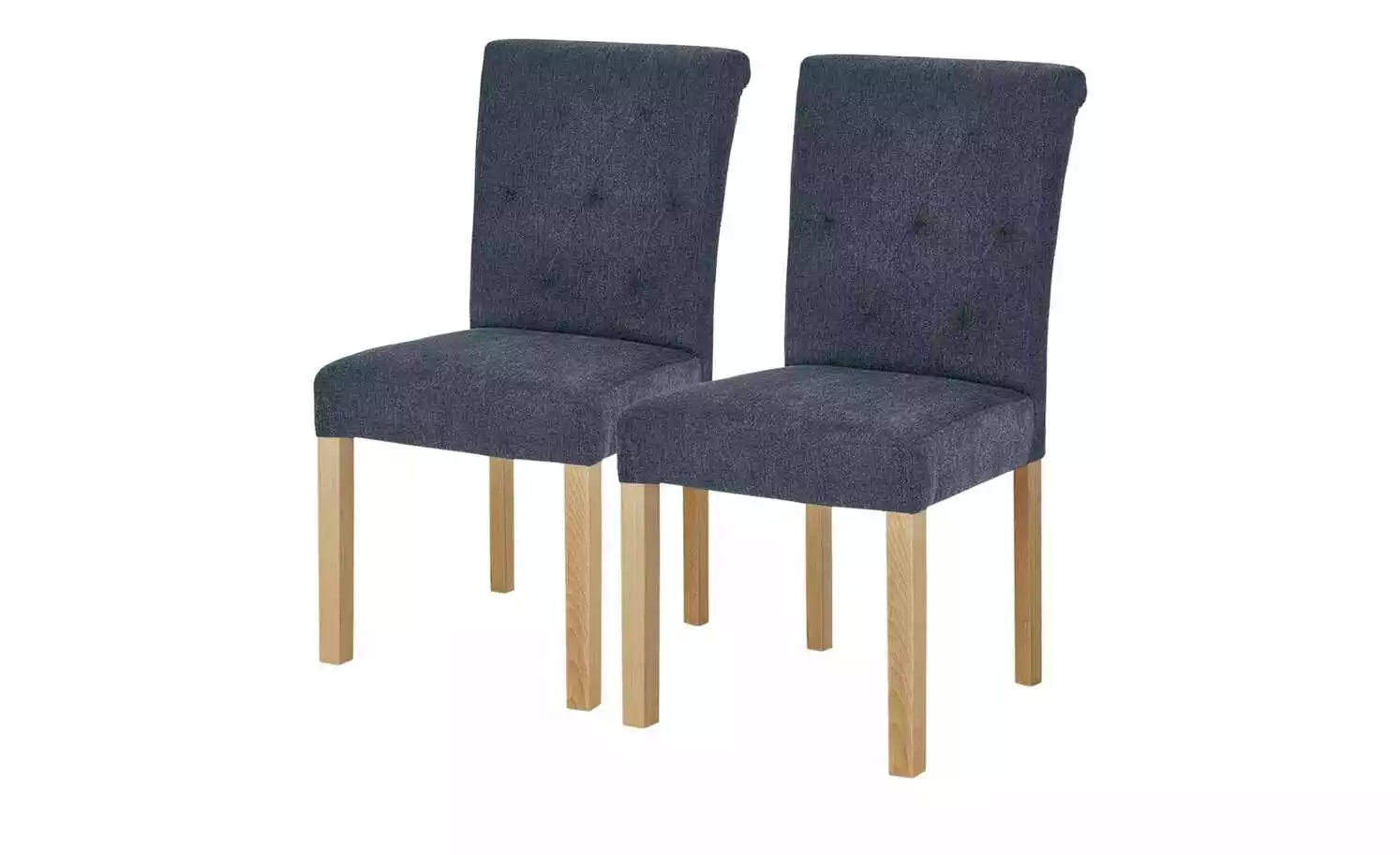 Woodford 2er Set Polsterstuhl Messena | Nachtblau Buche 4 Woodford 2er Set Polsterstuhl Messena | Nachtblau Buche – Bild 2