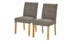 Woodford 2er Set Polsterstuhl Mako | Webstoff grob Cappuccino (Braun) Eiche geölt -Stühle Verkäufe 2023 15304097 5 202205021317