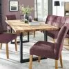 Woodford 2er Set Polsterstuhl Mako | Webstoff grob Bordeaux Eiche geölt -Stühle Verkäufe 2023 15304099 3 202205021317