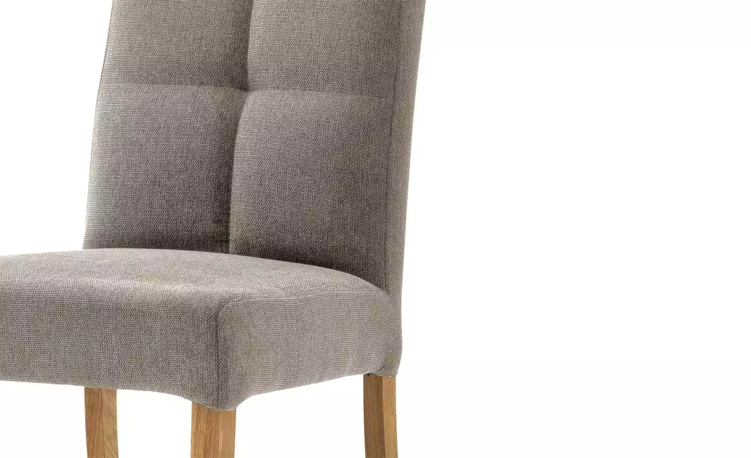 Woodford 2er Set Polsterstuhl Mako | Webstoff fein Cappuccino (Braun) Eiche geölt 4 Woodford 2er Set Polsterstuhl Mako | Webstoff fein Cappuccino (Braun) Eiche geölt – Bild 2