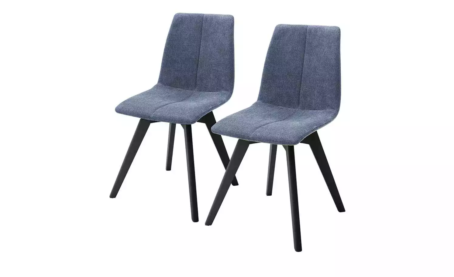 Woodford 2er Set Polsterstuhl Marven | Blau Schwarz 3 Woodford 2er Set Polsterstuhl Marven | Blau Schwarz