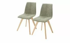 Woodford 2er Set Polsterstuhl Marven | Olive Buche natur