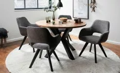 Woodford Polsterstuhl Lucina | Anthrazit Schwarz Nein