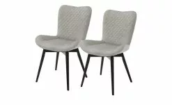 Gray & Jones 2er Set Polsterstuhl Tierra Fuego Two | Hellgrau Schwarz Nein
