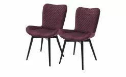 Gray & Jones 2er Set Polsterstuhl Tierra Fuego Two | Bordeaux Schwarz Nein