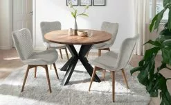 Gray & Jones 2er Set Polsterstuhl Tierra Fuego Two | Hellgrau Wildeiche Nein