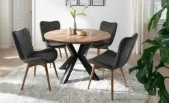 Gray & Jones 2er Set Polsterstuhl Tierra Fuego Two | Anthrazit Wildeiche Ja