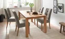 Woodford 2er Set Polsterstuhl Renaldo | Cappuccino (Braun) Buche natur