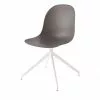 Connubia Schalenstuhl Academy | Taubengrau 180 Grad drehbar mit Rückstellfunktion Schneeweiß
