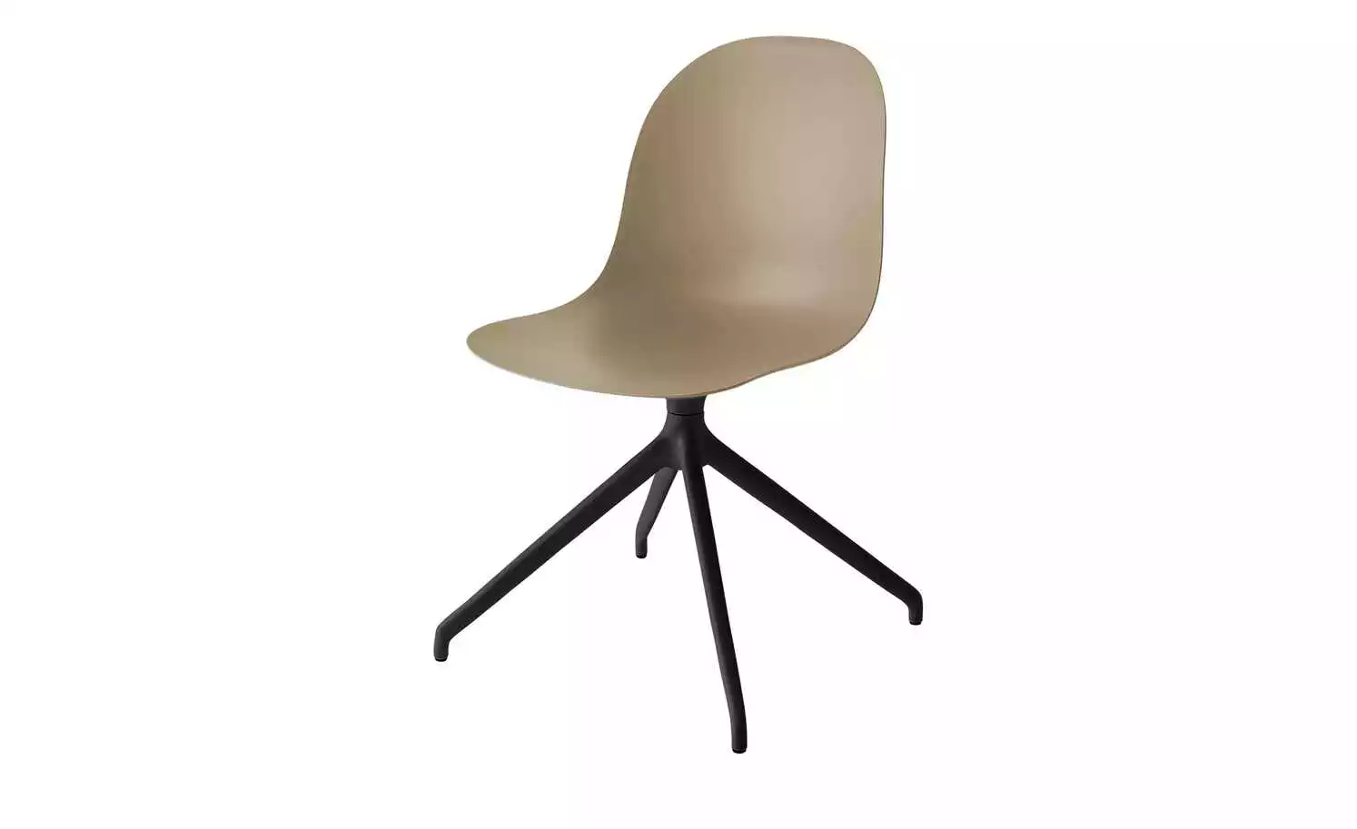 Connubia Schalenstuhl Academy | Haselnussbraun 180 Grad drehbar mit Rückstellfunktion Schwarz 3 Connubia Schalenstuhl Academy | Haselnussbraun 180 Grad drehbar mit Rückstellfunktion Schwarz
