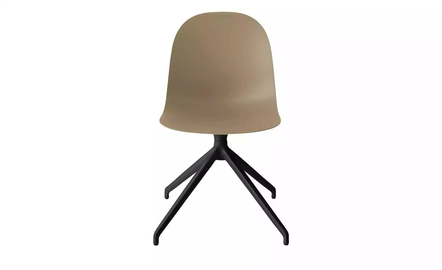 Connubia Schalenstuhl Academy | Haselnussbraun 180 Grad drehbar mit Rückstellfunktion Schwarz 4 Connubia Schalenstuhl Academy | Haselnussbraun 180 Grad drehbar mit Rückstellfunktion Schwarz – Bild 2