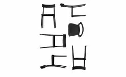 Connubia Stuhl stapelbar Argo | Schwarz