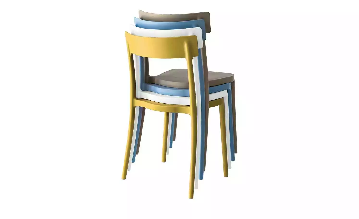 Connubia Stuhl stapelbar Argo | Sky Blue (Blau) 6 Connubia Stuhl stapelbar Argo | Sky Blue (Blau) – Bild 4