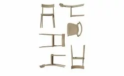 Connubia Stuhl stapelbar Argo | Haselnussbraun (Hellbraun)