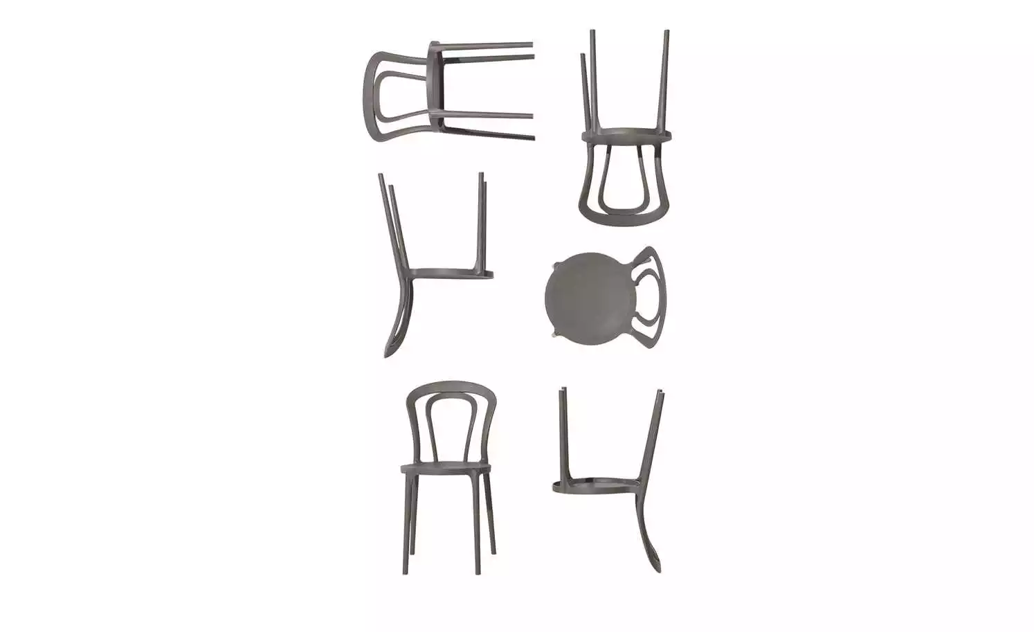 Connubia Stuhl stapelbar Caffe | Taubengrau 3 Connubia Stuhl stapelbar Caffe | Taubengrau