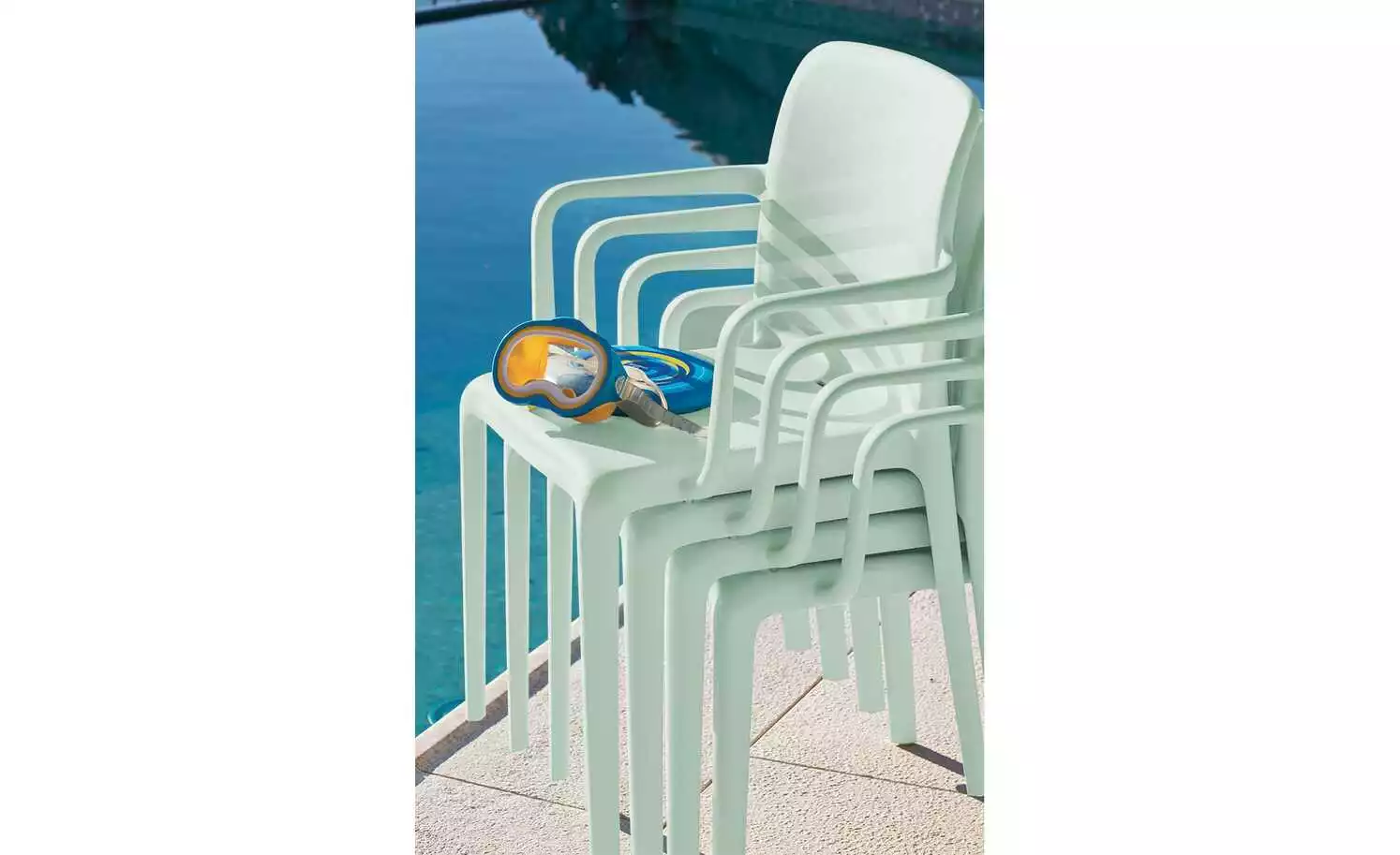 Connubia Stuhl stapelbar Bayo | Thymian (Hellgrün) Ja 4 Connubia Stuhl stapelbar Bayo | Thymian (Hellgrün) Ja – Bild 2