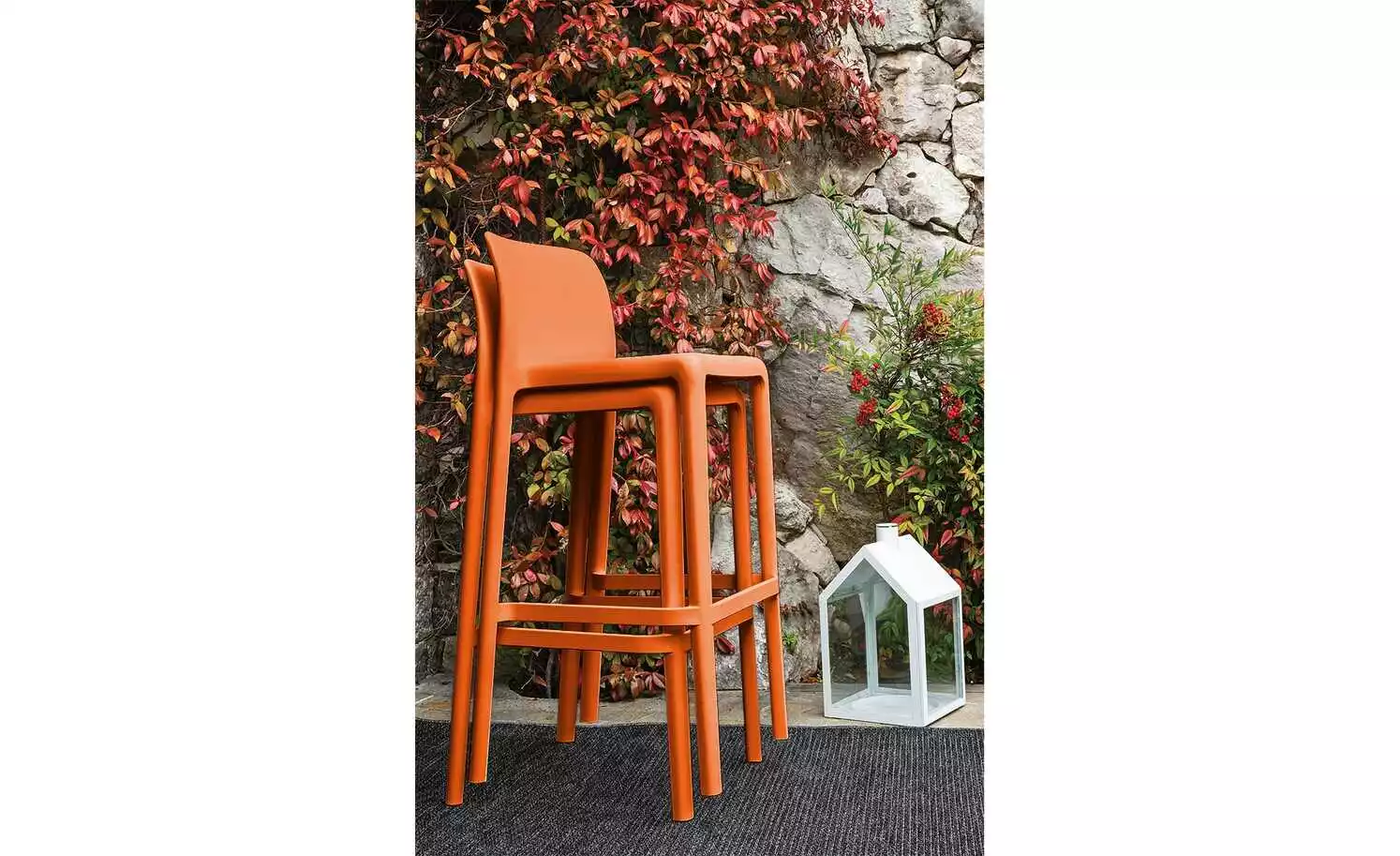 Connubia Barhocker stapelbar Bayo | Safran (Orange) ca. 65 cm 8 Connubia Barhocker stapelbar Bayo | Safran (Orange) ca. 65 cm – Bild 6