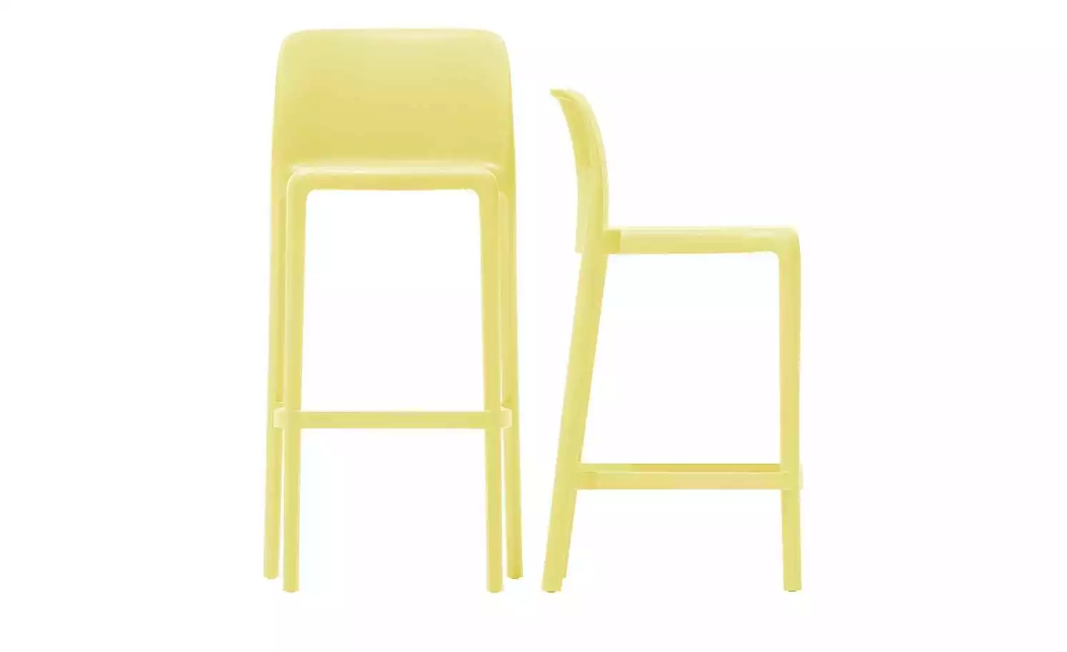 Connubia Barhocker stapelbar Bayo | Zitronengelb ca. 65 cm 5 Connubia Barhocker stapelbar Bayo | Zitronengelb ca. 65 cm – Bild 3