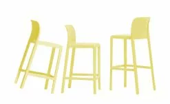 Connubia Barhocker stapelbar Bayo | Zitronengelb ca. 65 cm