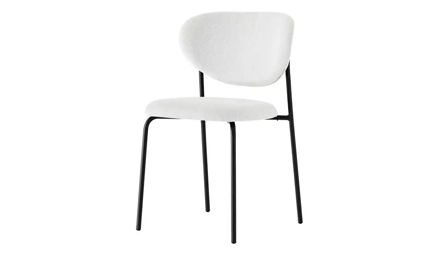 Connubia Polsterstuhl Cozy | Sand (Weiß) / Schwarz 4 Connubia Polsterstuhl Cozy | Sand (Weiß) / Schwarz – Bild 2