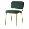 Connubia Polsterstuhl Sixty | Grün / messingfarben