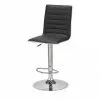 Barhocker Antonius | Schwarz / Chrom