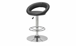 Barhocker Holger | Schwarz / Chrom Tellergröße: 50 cm