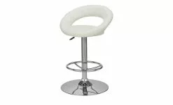 Barhocker Holger | Weiß / Chrom Tellergröße: 50 cm