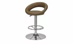 Barhocker Holger | Braun / Chrom Tellergröße: 50 cm