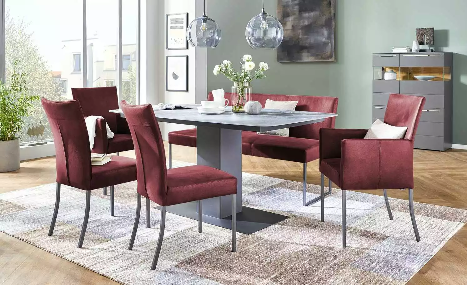 Musterring Polsterstuhl Nova | Bordeaux (Dunkelrot) Ja 3 Musterring Polsterstuhl Nova | Bordeaux (Dunkelrot) Ja