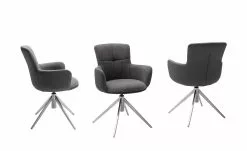 Polsterstuhl drehbar Curo | Anthrazit Edelstahl -Stühle Verkäufe 2023 15305726 1 202201202233