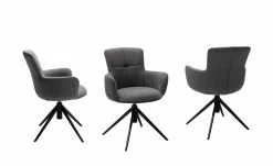 Polsterstuhl drehbar Curo | Anthrazit Schwarz -Stühle Verkäufe 2023 15305728 4 202201202233