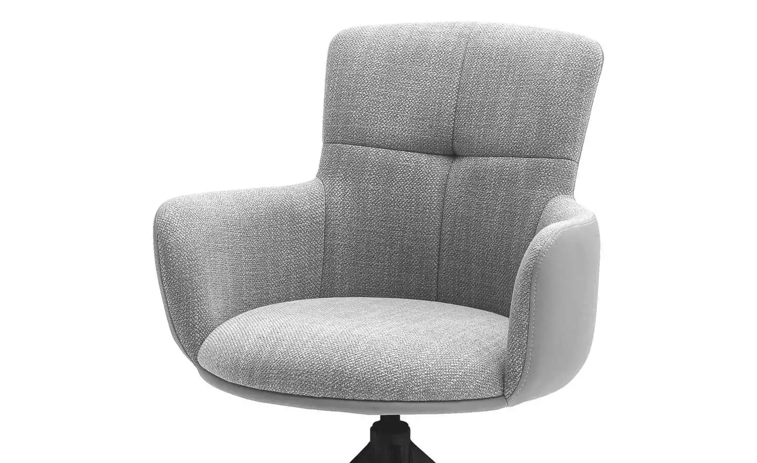 Polsterstuhl drehbar Curo | Grau Schwarz 6 Polsterstuhl drehbar Curo | Grau Schwarz – Bild 4