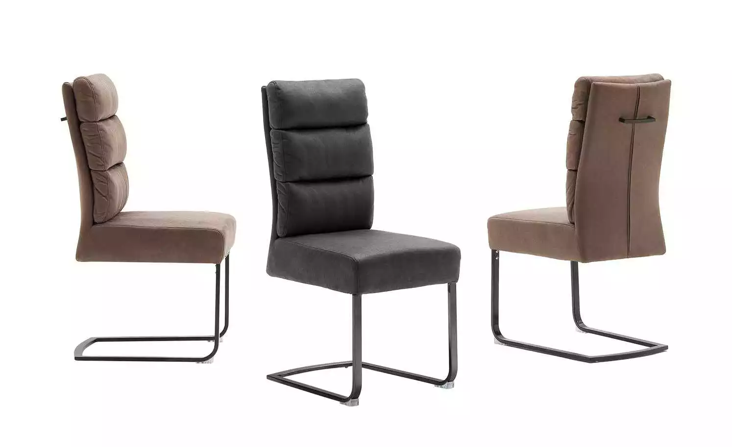 Polsterschwingstuhl Finley | Grau Schwarz 3 Polsterschwingstuhl Finley | Grau Schwarz