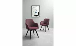 Dine + Mine Polsterstuhl Corby | Bordeaux Schwarz Nein