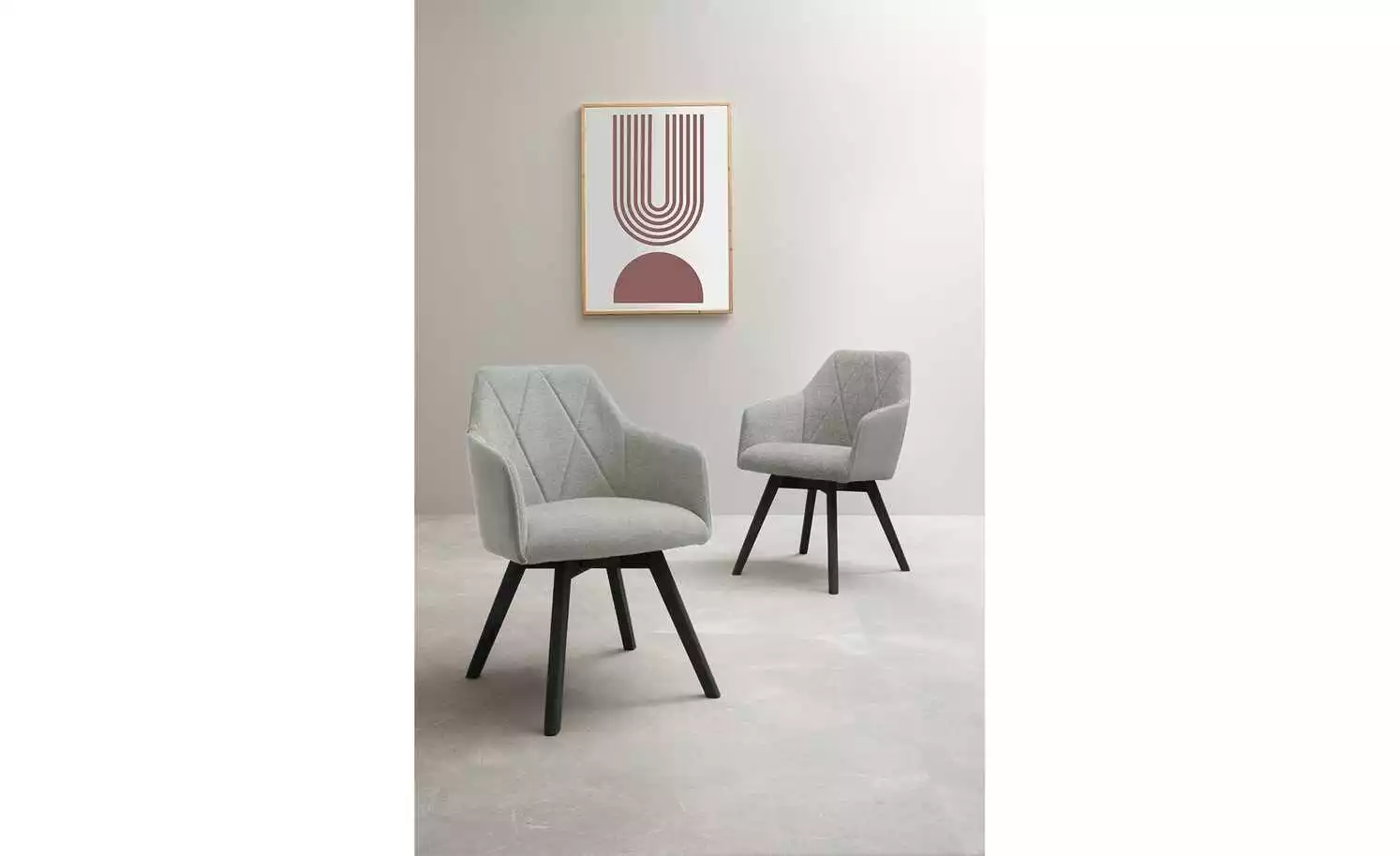 Dine + Mine Polsterstuhl Xalapa | Lichtgrau Schwarz Nein 3 Dine + Mine Polsterstuhl Xalapa | Lichtgrau Schwarz Nein