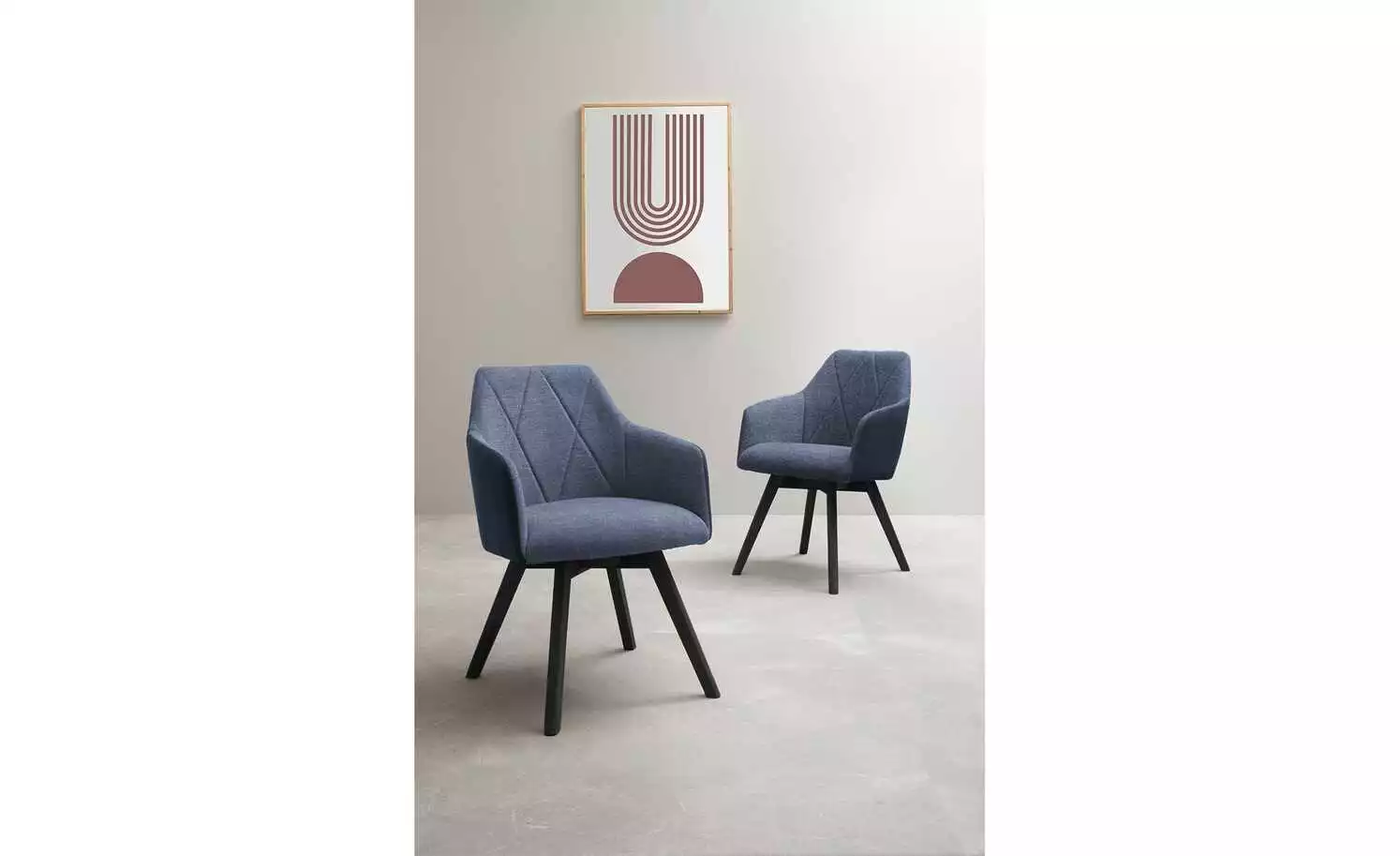 Dine + Mine Polsterstuhl Xalapa | Nachtblau Schwarz Nein 3 Dine + Mine Polsterstuhl Xalapa | Nachtblau Schwarz Nein
