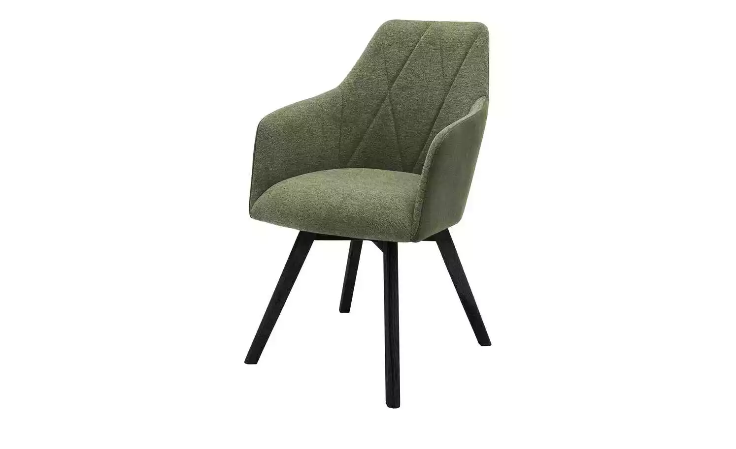 Dine + Mine Polsterstuhl Xalapa | Olivgrün Schwarz Nein 4 Dine + Mine Polsterstuhl Xalapa | Olivgrün Schwarz Nein – Bild 2