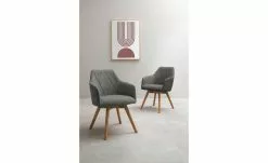 Dine + Mine Polsterstuhl Xalapa | Anthrazit Akaziefarbig Nein