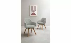 Dine + Mine Polsterstuhl Xalapa | Lichtgrau Akaziefarbig Nein