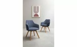 Dine + Mine Polsterstuhl Xalapa | Nachtblau Akaziefarbig Nein