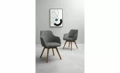 Dine + Mine Polsterstuhl Corby | Anthrazit Wildeiche Nein