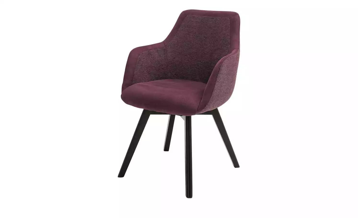 Dine + Mine Polsterstuhl Corby | Bordeaux Schwarz Ja 4 Dine + Mine Polsterstuhl Corby | Bordeaux Schwarz Ja – Bild 2