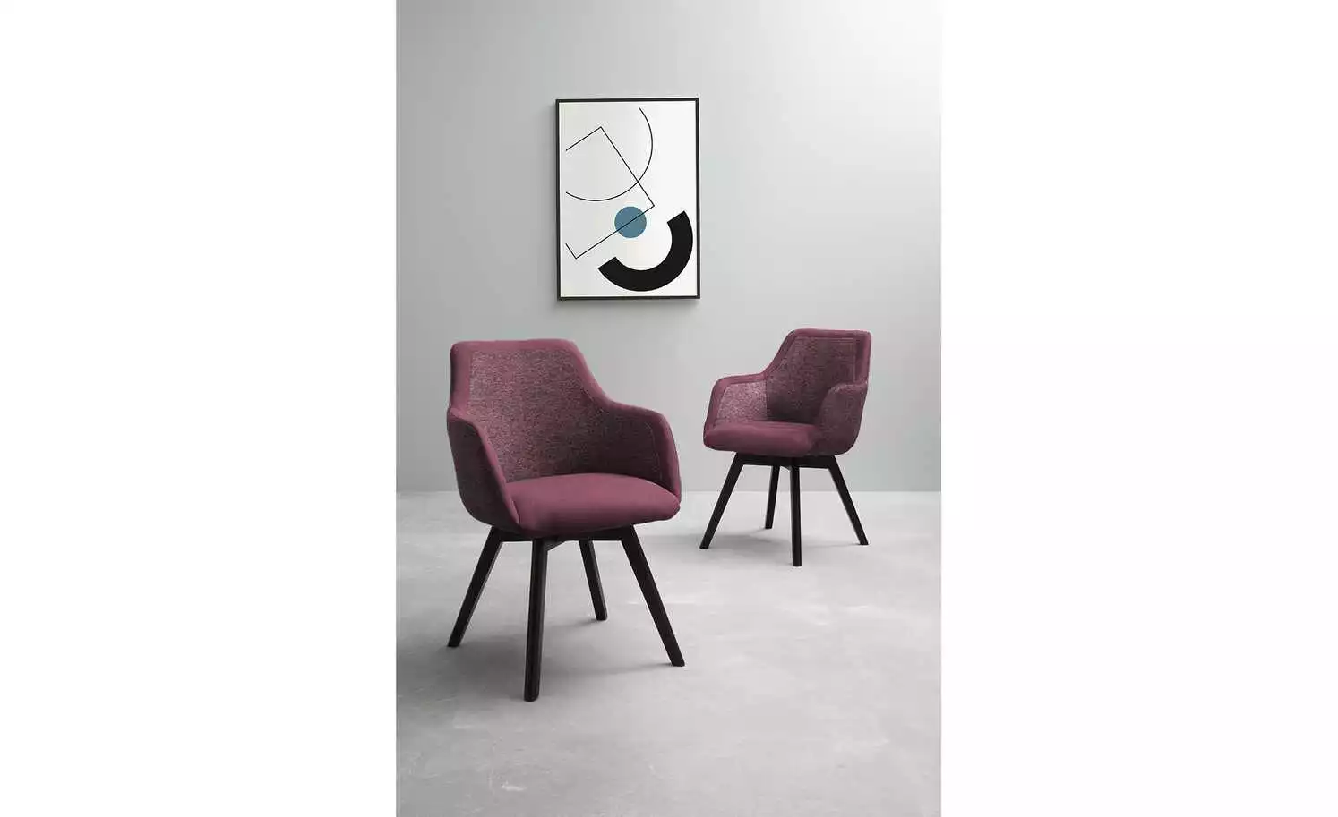 Dine + Mine Polsterstuhl Corby | Bordeaux Schwarz Ja 3 Dine + Mine Polsterstuhl Corby | Bordeaux Schwarz Ja