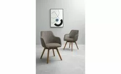 Dine + Mine Polsterstuhl Corby | Cappuccino (Braun) Wildeiche Ja