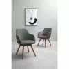 Dine + Mine Polsterstuhl Corby | Anthrazit Akaziefarbig Nein