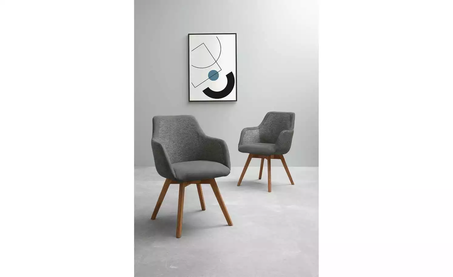 Dine + Mine Polsterstuhl Corby | Anthrazit Akaziefarbig Nein 3 Dine + Mine Polsterstuhl Corby | Anthrazit Akaziefarbig Nein