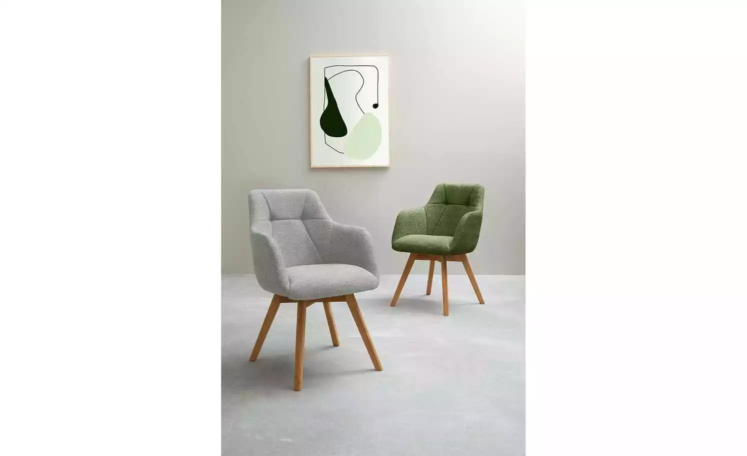 Dine + Mine Polsterstuhl Nador | Lichtgrau Wildeiche Nein 3 Dine + Mine Polsterstuhl Nador | Lichtgrau Wildeiche Nein
