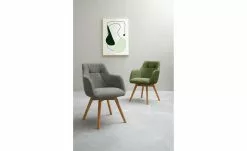 Dine + Mine Polsterstuhl Nador | Anthrazit Wildeiche Ja